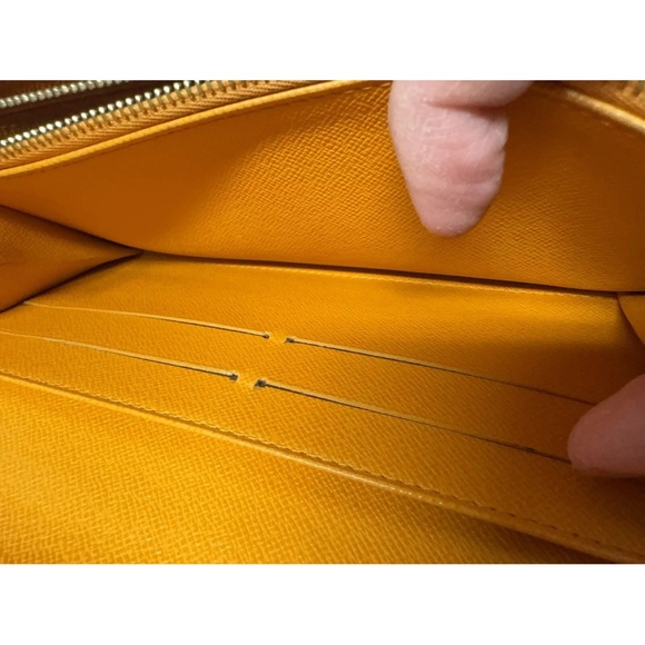 LOUIS VUITTON Epi long Wallet Orange Mandarin minor marks - Picture 9 of 9